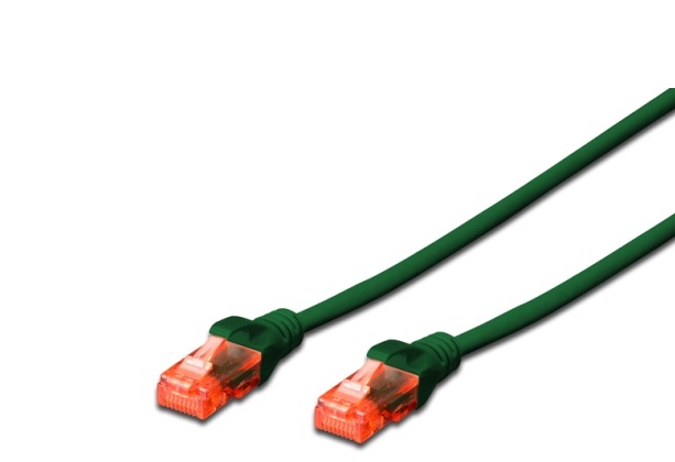 CAT 6 U-UTP patch cable, Cu, LSZH AWG 26/7, length 2 m, green