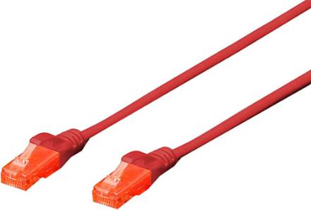 CAT6 U-UTP Ethernet Kablosu Kırmızı için detayları göster CAT6 U-UTP Ethernet Kablosu Kırmızı resmi