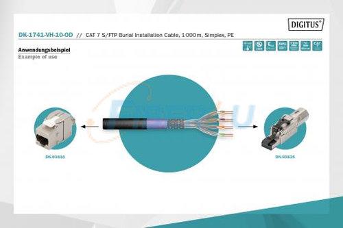 DIGITUS CAT7 S-FTP Data Kablo Dış Ortam resmi