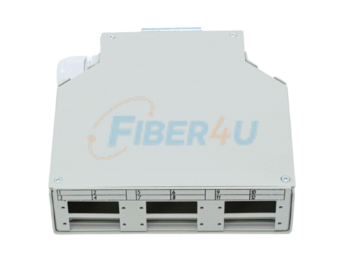 Picture of DIN Rail Termination Box 6 LC Quad