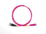 LC-ST OM4 MM Duplex PatchCord Front