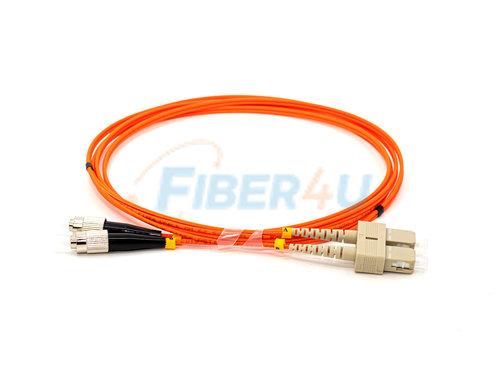 SC-FC OM2 MM Duplex PatchCord Front
