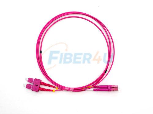 SC-LC OM4 MM Duplex PatchCord Front