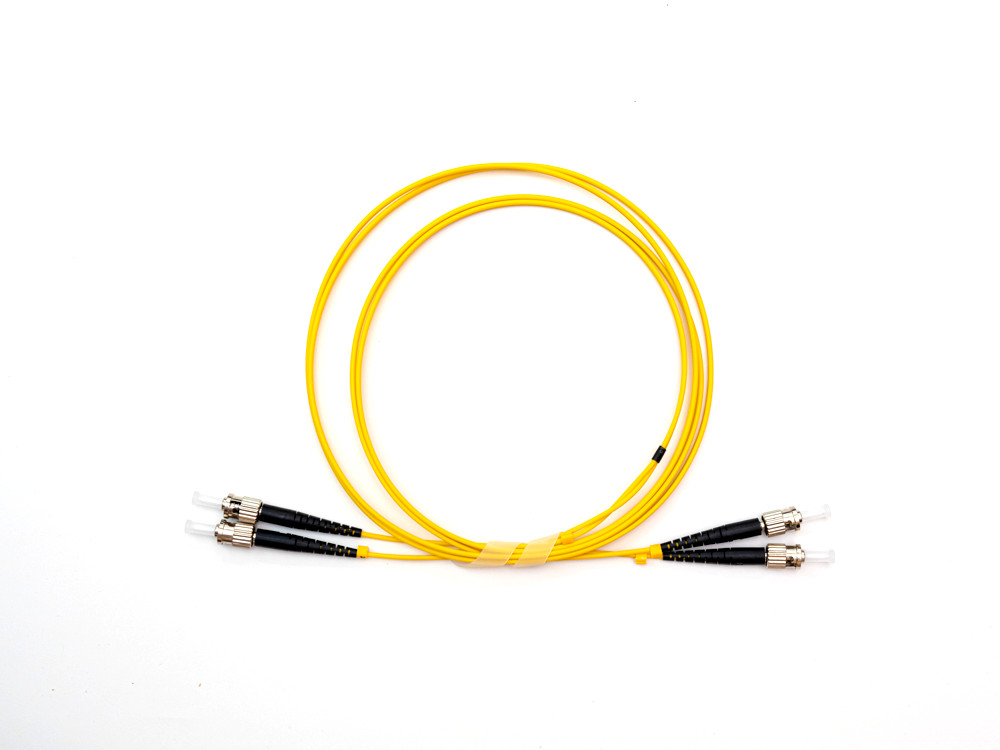 Fiber Optic Patch Cord - Jumper ST/UPC-ST/APC SingleMode Duplex ...