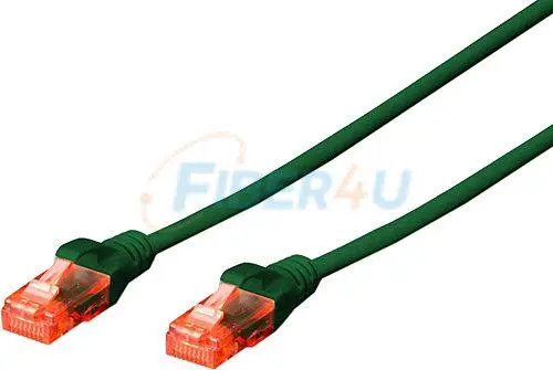 CAT6 U-UTP Ethernet Kablosu Yeşil 3 Metre resmi