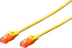 CAT6 U-UTP Ethernet Kablosu Sarı 2 Metre resmi