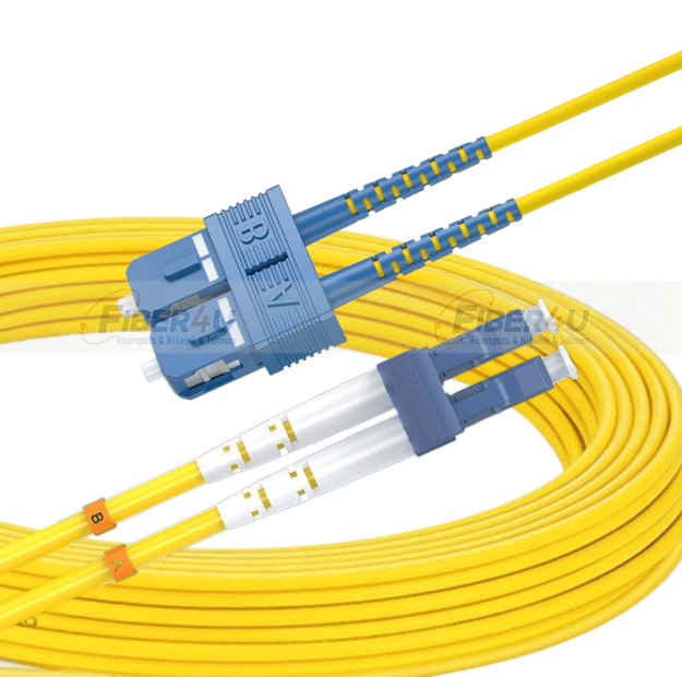 SC/UPC-LC/UPC SM 9/125µ Single Mode Duplex Fiber Optik Patch Cord SC/UPC-LC/UPC SM Duplex PatchCord