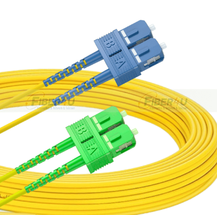 SC/APC-SC/UPC SM 9/125µ Single Mode Duplex Fiber Optik Patch Cord SC/APC-SC/UPC SM Duplex PatchCord