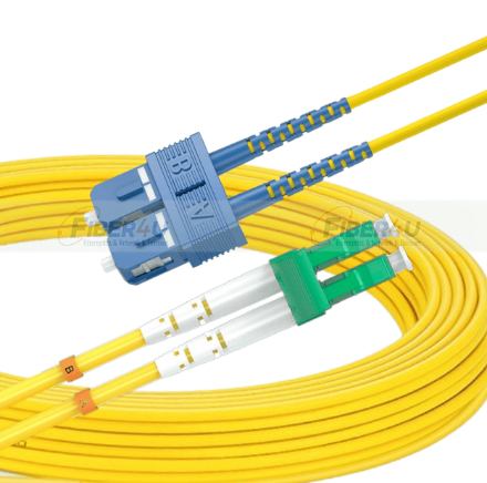 SC/UPC-LC/APC SM 9/125µ Single Mode Duplex Fiber Optik Patch Cord SC/UPC-LC/APC SM Duplex PatchCord