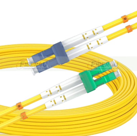LC/APC-LC/UPC SM 9/125µ Single Mode Duplex Fiber Optik Patch Cord LC/APC-LC/UPC SM Duplex PatchCord