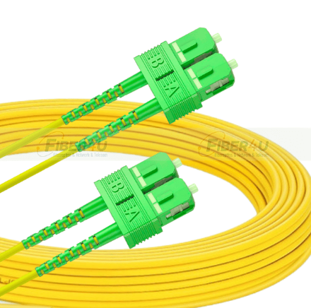 SC/APC-SC/APC SM 9/125µ Single Mode Duplex Fiber Optik Patch Cord SC/APC-SC/APC SM Duplex PatchCord
