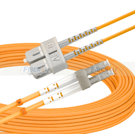 SC-LC OM1 62,5/125µ MultiMode Duplex Fiber Optik Patch Cord SC-LC OM1 MM Duplex PatchCord