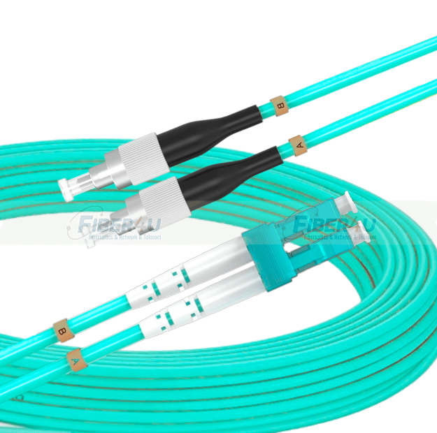 LC-FC OM3 50/125µ MultiMode Duplex Fiber Optik Patch Cord LC-FC OM3 MM Duplex PatchCord