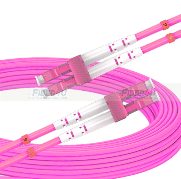 LC-LC OM4 50/125µ MultiMode Duplex Fiber Optik Patch Cord LC-LC OM4 MM Duplex PatchCord