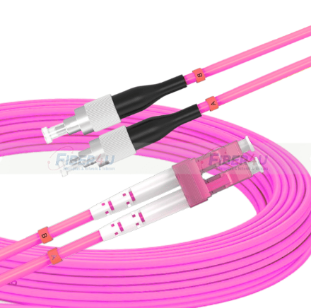 LC-FC OM4 50/125µ MultiMode Duplex Fiber Optik Patch Cord LC-FC OM4 MM Duplex PatchCord