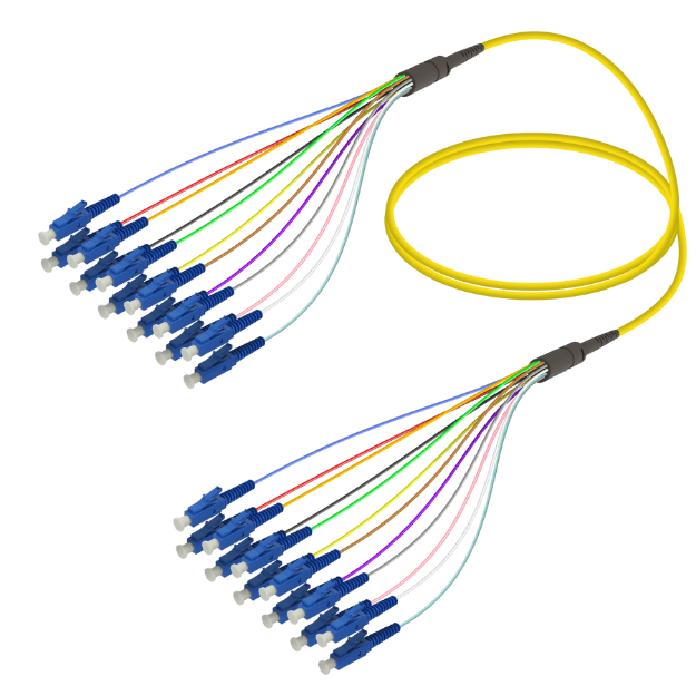 Fanout Kablo LC/UPC-LC/UPC 12 Fiber SM  resmi