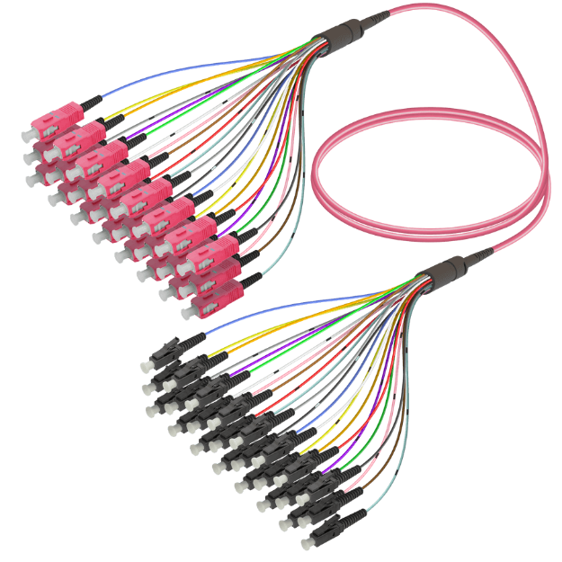 Picture of Fanout Kablo SC/UPC-LC/UPC 24 MM OM4 