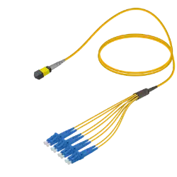 MPO Fiber Kablo Female-LC/UPC Base-8 SM  resmi