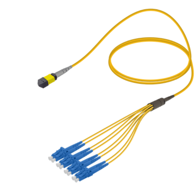 MPO Fiber Kablo Female-LC/UPC Base-8 SM  resmi