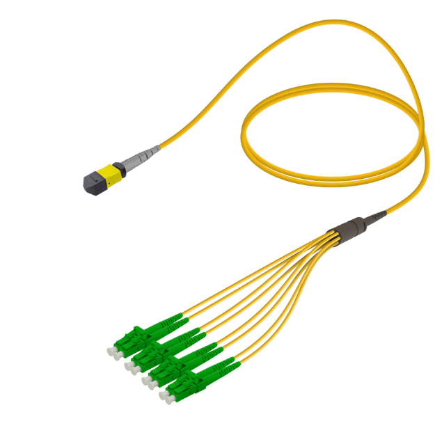 Picture of MPO Fiber Kablo Female-LC/APC Base-8 SM 