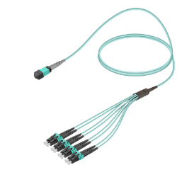MPO Fiber Kablo Female-LC/UPC Base-8 MM OM3  resmi