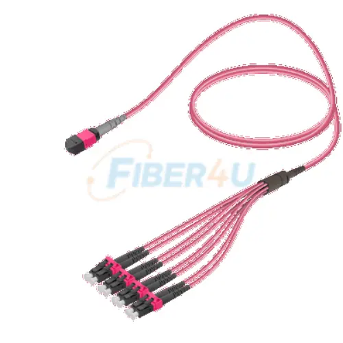 MPO Fiber Kablo Female-LC/UPC Base-8 MM OM4  resmi