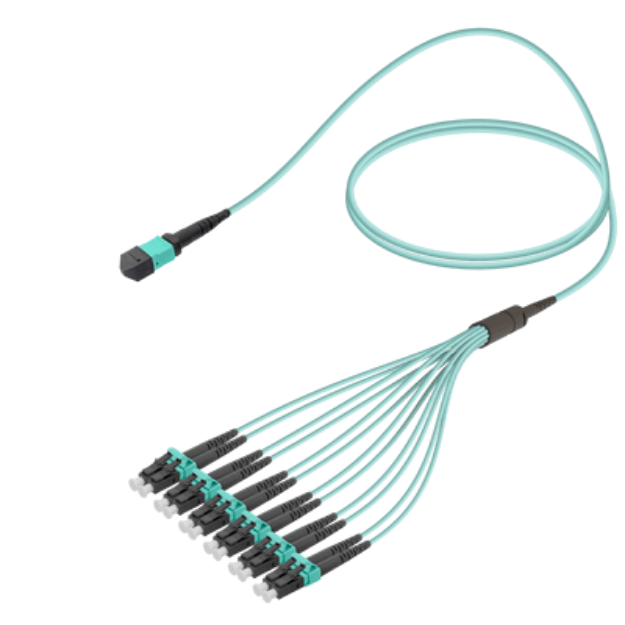 Picture of MPO Fiber Kablo Female-LC/UPC Base-12 MM OM3 