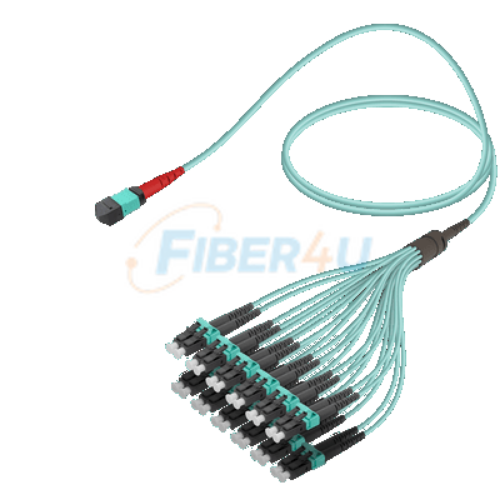 Picture of MPO Patchcord Male-LC/UPC Base-24 MM OM3 