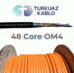 48 Core Fiber Optik Kablo Multi Mode OM4  resmi
