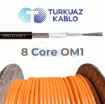 8 Core Fiber Optik Kablo Multi Mode OM1  resmi
