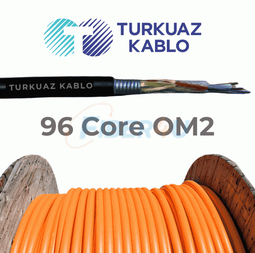 96 Core Fiber Optik Kablo Multi Mode OM2  resmi