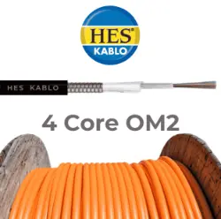 4 Core Fiber Optik Kablo OM2 MM resmi