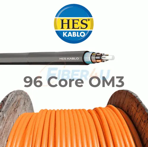 Picture of 96 Core OM3 Multi-Mode Fiber Optic Cable