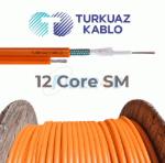 Askı Telli 12 Core Fiber Kablo SM resmi