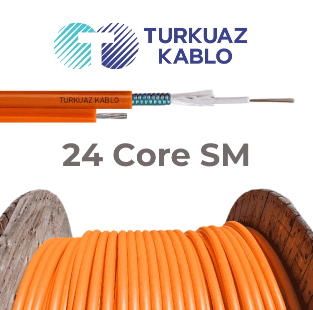 Picture of Askı Telli 24 Core Fiber Kablo SM Tek Tüp