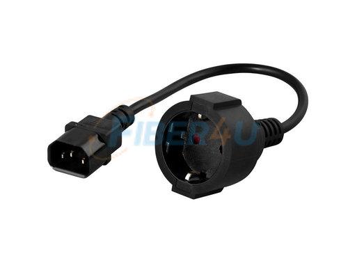 Picture of C14 - Schuko (Dişi) Kablo 3x1mm 0,3 Metre