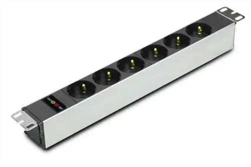 PDU Rack Priz – 6xSchuko Parafudrlu resmi