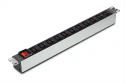 PDU Rack Priz – 8xC13 Anahtarlı & Kilitli resmi