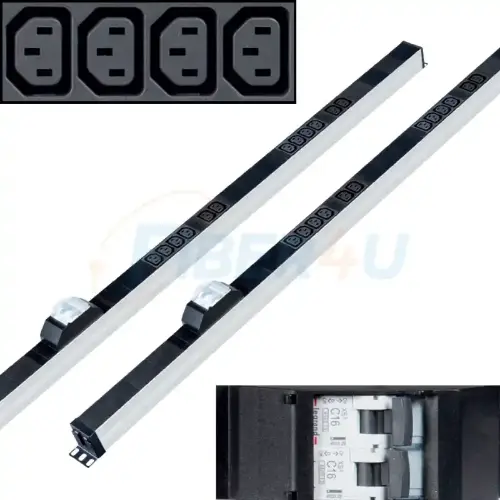 PDU Rack Priz – 12xC13 Dikey Tip 26U resmi