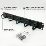 1U Halkalı Kablo Organizer  resmi