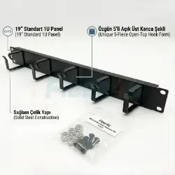1U Halkalı Kablo Organizer  resmi