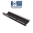 24 port Keystone Jack Boş 19" Metal Patch Panel resmi