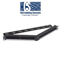 24 port RJ-45 UTP CAT 6E 19" Açılı Patch Panel resmi