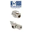 Picture of 8P8C RJ-45 FTP Kategori 6A Aletsiz sonlandırılabilen 180° Keystone Jack
